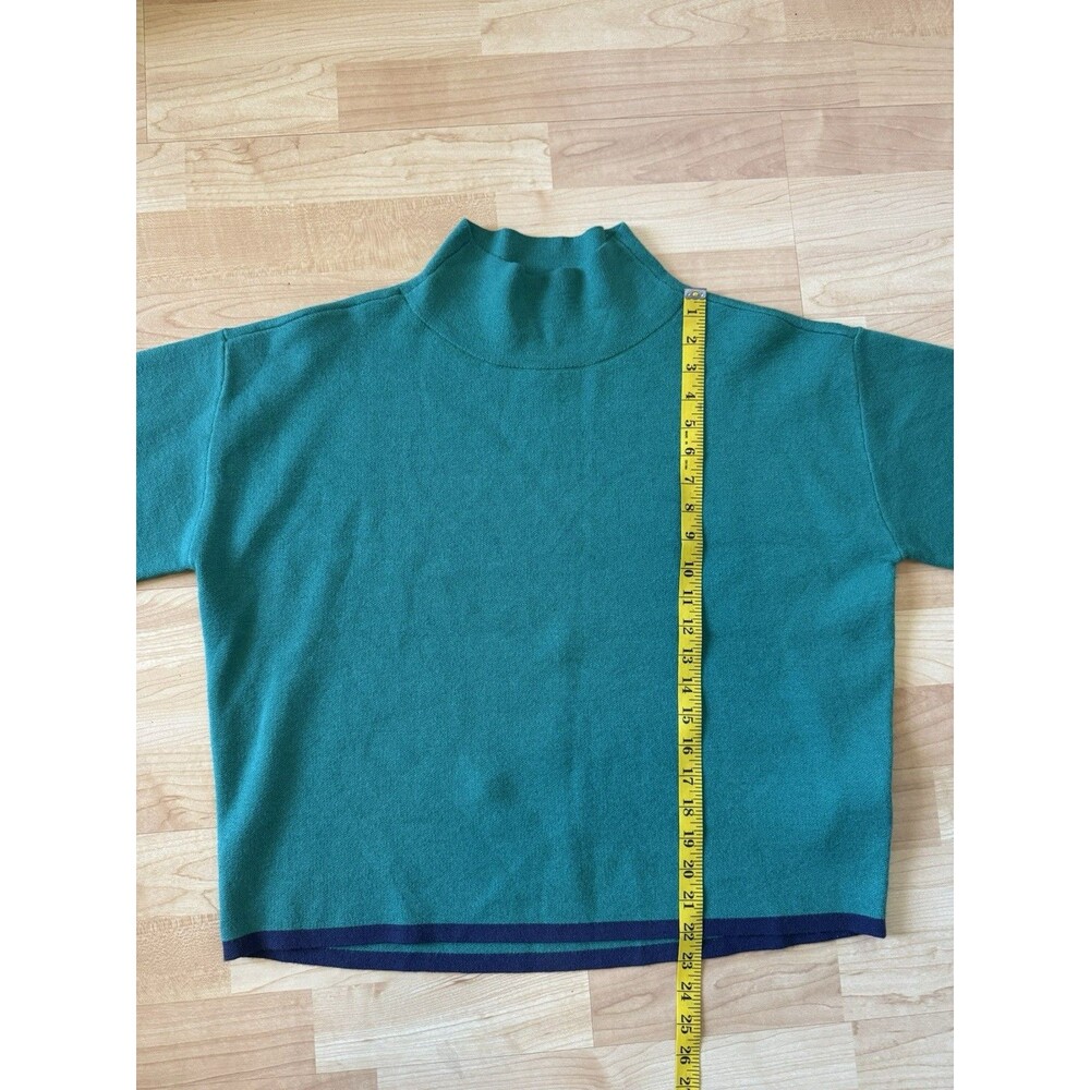 Anthropologie Maeve Pullover Sweater Mock Neck Size Small Green - Picture 6 of 8